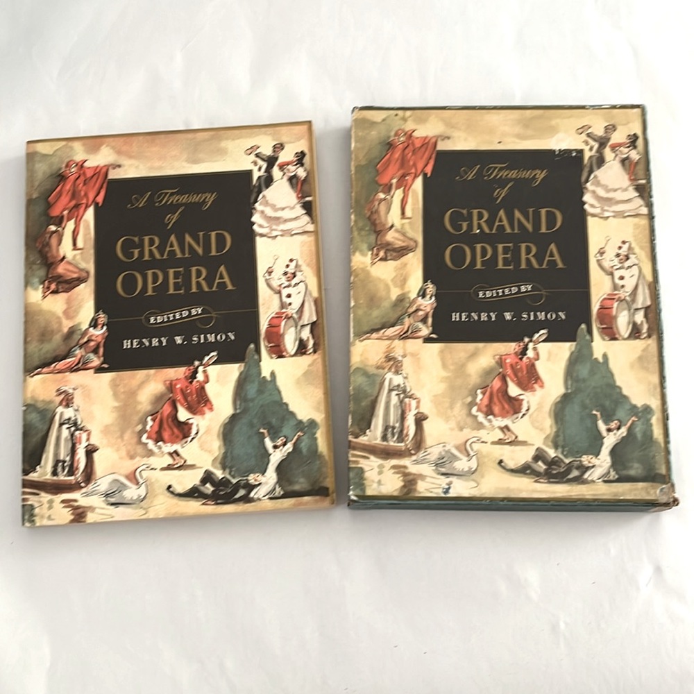 EXC 1946 Treasury of Grand Opera Henry Simon BOOK Sheet Music Vintage Awesome!